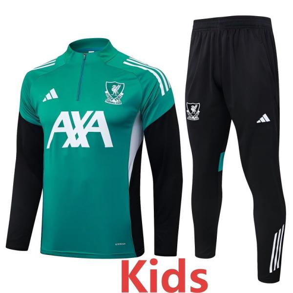 25-26 LIV Green Kids Half Pull Tracksuit #E25211(童装)(半拉链)