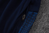 25-26 Marseille Royal blue Kids Half Pull Tracksuit #E25197(童装)(半拉链)