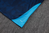 25-26 Marseille Royal blue Kids Half Pull Tracksuit #E25197(童装)(半拉链)