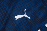 25-26 Marseille Royal blue Kids Half Pull Tracksuit #E25197(童装)(半拉链)