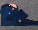 25-26 BAR Royal blue Half Pull Tracksuit #B25140(半拉链)