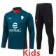 25-26 ACM Green Kids Half Pull Tracksuit #E25221(童装)(半拉链)