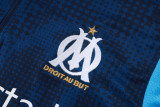 25-26 Marseille Royal blue Kids Half Pull Tracksuit #E25197(童装)(半拉链)