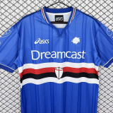 2000-2001 Sampdoria Home Retro Soccer Jersey (带章)