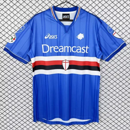 2000-2001 Sampdoria Home Retro Soccer Jersey