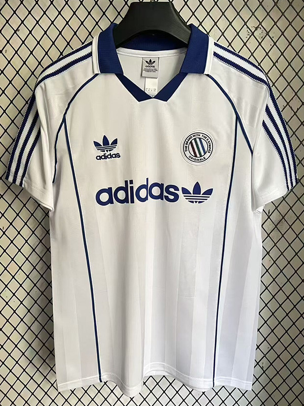 2025 Ad Three Stripes Classic Edition White Polo Short Sleeve (经典版)