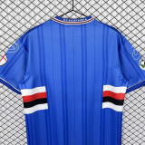 2000-2001 Sampdoria Home Retro Soccer Jersey (带章)