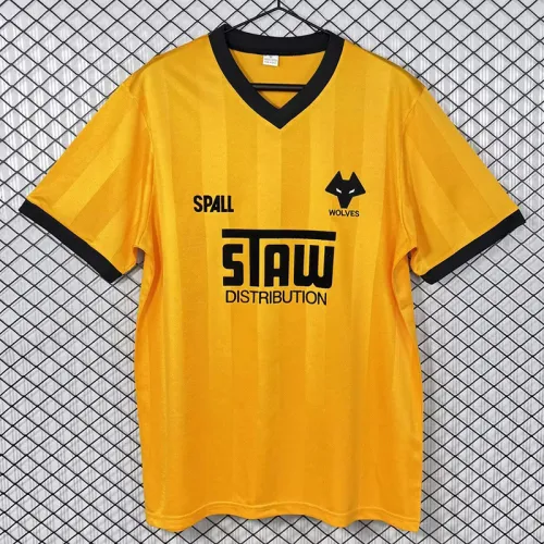 1986-1987 Wolves Home Retro Soccer Jersey