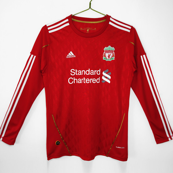 2010-2011 LIV Home Long Sleeve Retro Soccer Jersey (长袖)