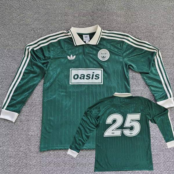 2025 Ad Oasis Joint Edition #25 Green Polo Long Sleeve (绿)长袖