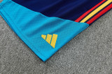 26-27 Spain Royal blue Tank top and shorts suit