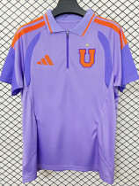 26-27 Universidad De Chile Purple Polo Short Sleeve (有领)
