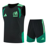 26-27 Mexico Black Tank top and shorts suit