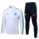 25-26 Marseille White Half Pull Tracksuit #B25146(半拉链)