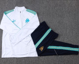 25-26 Marseille White Half Pull Tracksuit #B25146(半拉链)