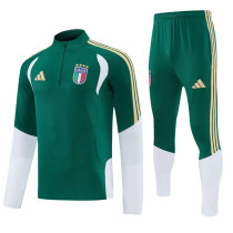26-27 Italy Green Half Pull Tracksuit (半拉链)