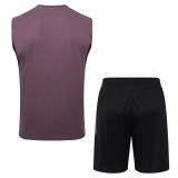 25-26 RMA Gray Purple Tank top and shorts suit #D25277