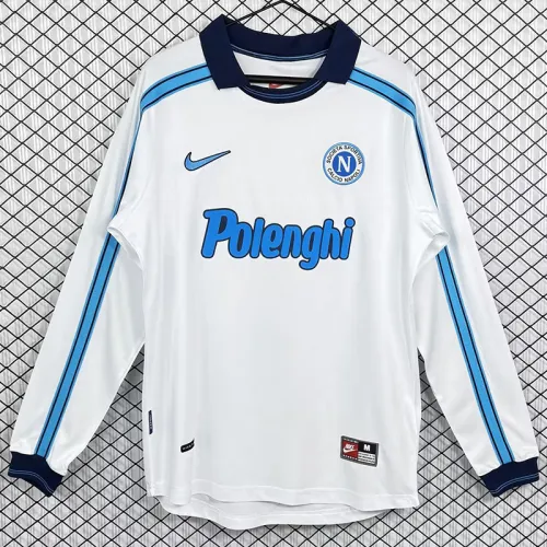 1998-1999 Napoli Away Long Sleeve Retro Soccer Jersey