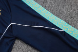 25-26 Marseille Royal blue Half Pull Tracksuit #B25153(半拉链)