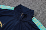 25-26 Marseille Royal blue Half Pull Tracksuit #B25153(半拉链)