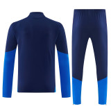 26-27 Colombia Royal blue Half Pull Tracksuit (半拉链)