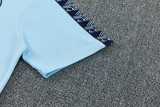 26-27 Man City Light blue Short shirts and Long trousers Suit