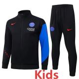 25-26 PSG Black Kids Jacket Tracksuit # E25227(童装)