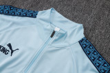 25-26 Man City Light blue Kids Half Pull Tracksuit #E25229(童装)(半拉链)