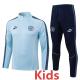 25-26 Man City Light blue Kids Half Pull Tracksuit #E25229(童装)(半拉链)