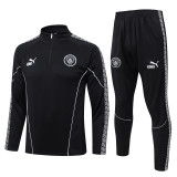 25-26 Man City Black Half Pull Tracksuit #B25154(半拉链)