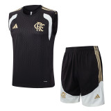 26-27 Flamengo Brown Tank top and shorts suit #D26011