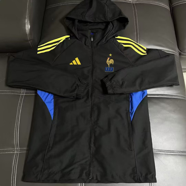 26-27 France Black Windbreaker