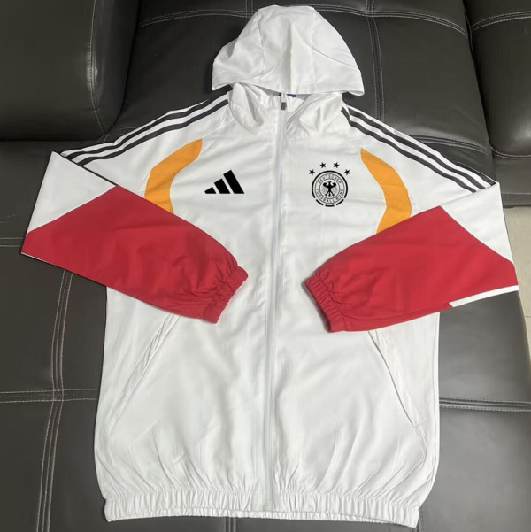 26-27 Germany White Windbreaker