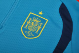 26-27 Spain Lake blue Half Pull Tracksuit (半拉链)
