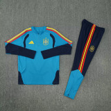 26-27 Spain Lake blue Half Pull Tracksuit (半拉链)