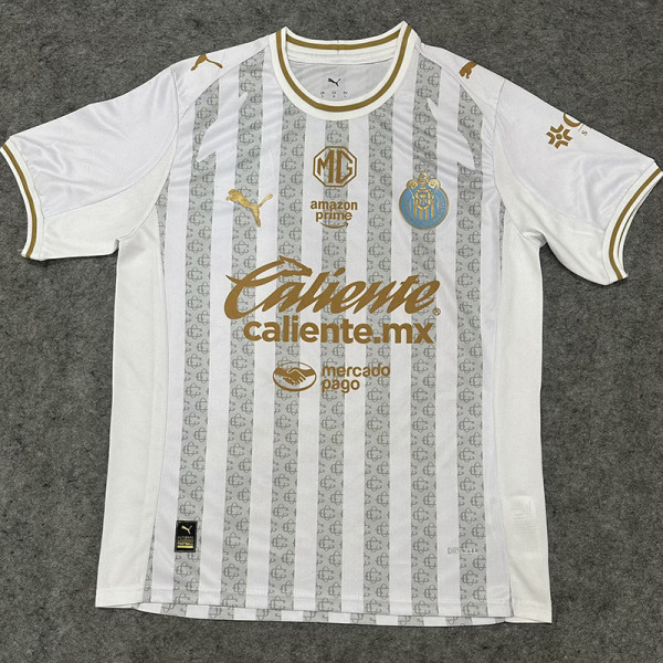 25-26 Chivas White Special Edition Fans Soccer Jersey