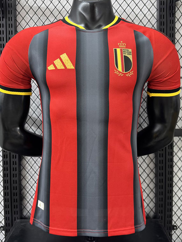 26-27 Belgium Red Grey Special Edition Player Version Soccer Jersey