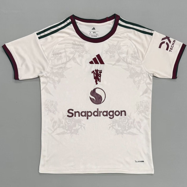 26-27 Man Utd Special Edition Fans Training shirts (玫瑰花纹)