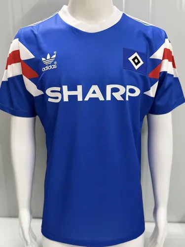 1990-1991 Hamburg SV Away Retro Soccer Jersey