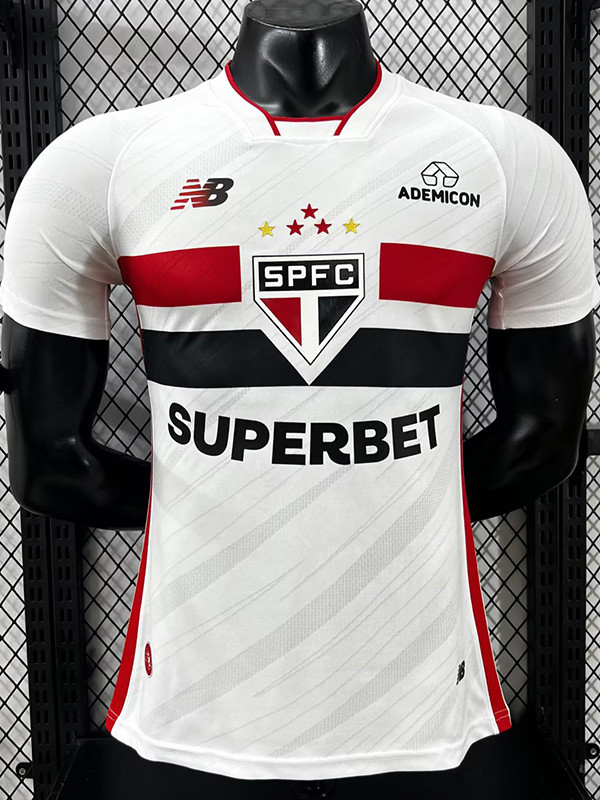 26-27 Sao Paulo Home Player Version Soccer Jersey