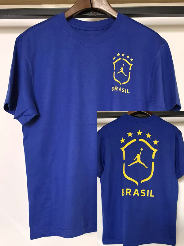 26-27 Brazil Blue High Quality Casual T-Shirt