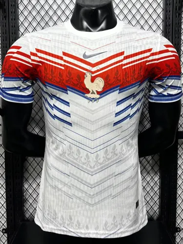 26-27 France White Red Special Edition Player Version Training shirts