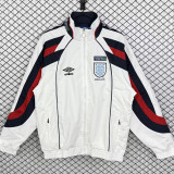1998 England White Retro Windbreaker
