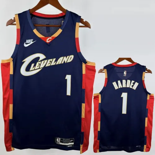 25-26 Cleveland Cavaliers HARDEN #1 Royal blue Retro Top Quality Hot Pressing NBA Jersey
