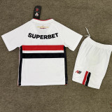 26-27 Sao Paulo Home Kids Soccer Jersey