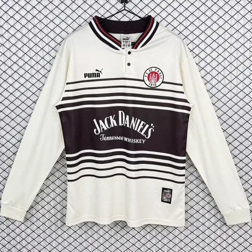 1997-1998 ST PAULI Home Long Sleeve Retro Soccer Jersey