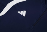 2026 AD Royal blue Half Pull Tracksuit #814(半拉链)