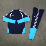 2026 AD Royal blue Half Pull Tracksuit #814(半拉链)