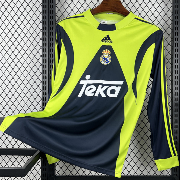 1999-2000 RMA Goalkeeper Long Sleeve Retro Soccer Jersey (长袖)