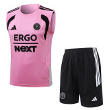 26-27 Inter Miami Pink Tank top and shorts suit #D26020